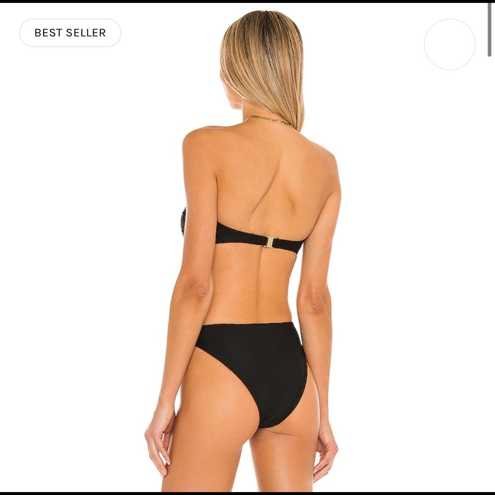 NWT Onia Black Bikini Set: Genevieve Top & Chiara Bottom Size XS Revolve - Picture 3 of 11